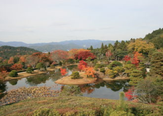 9年前　修学院離宮でみた紅葉の風景