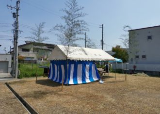 昨日　Ｋ邸の地鎮祭