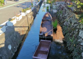 伊庭内湖の農村景観