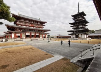 薬師寺　東塔解体修理完成後を見る