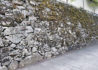 坂本滋賀院　庭と穴太衆の野面積み石垣